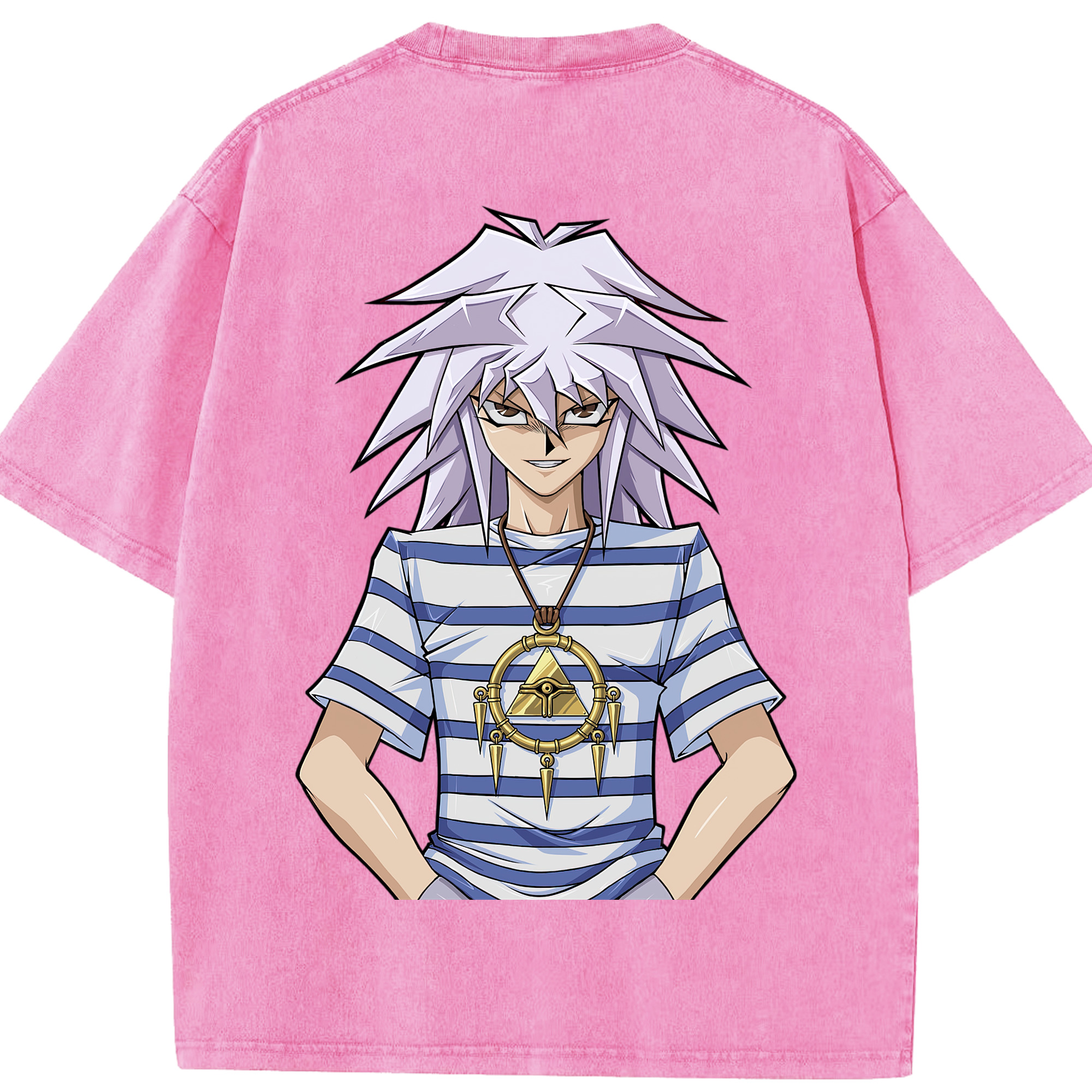 （画像用） 遊☆戯☆王 Yu-Gi-Oh! 綿100% ヴィンテージ風 半袖Tシャツ（背面プリント）